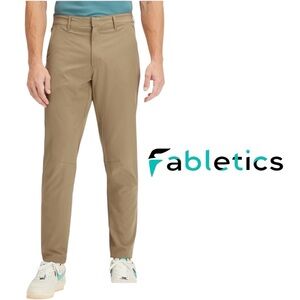 Fabletics The Only Pant Classic Fit Khaki Tan Men’s Size 33x32